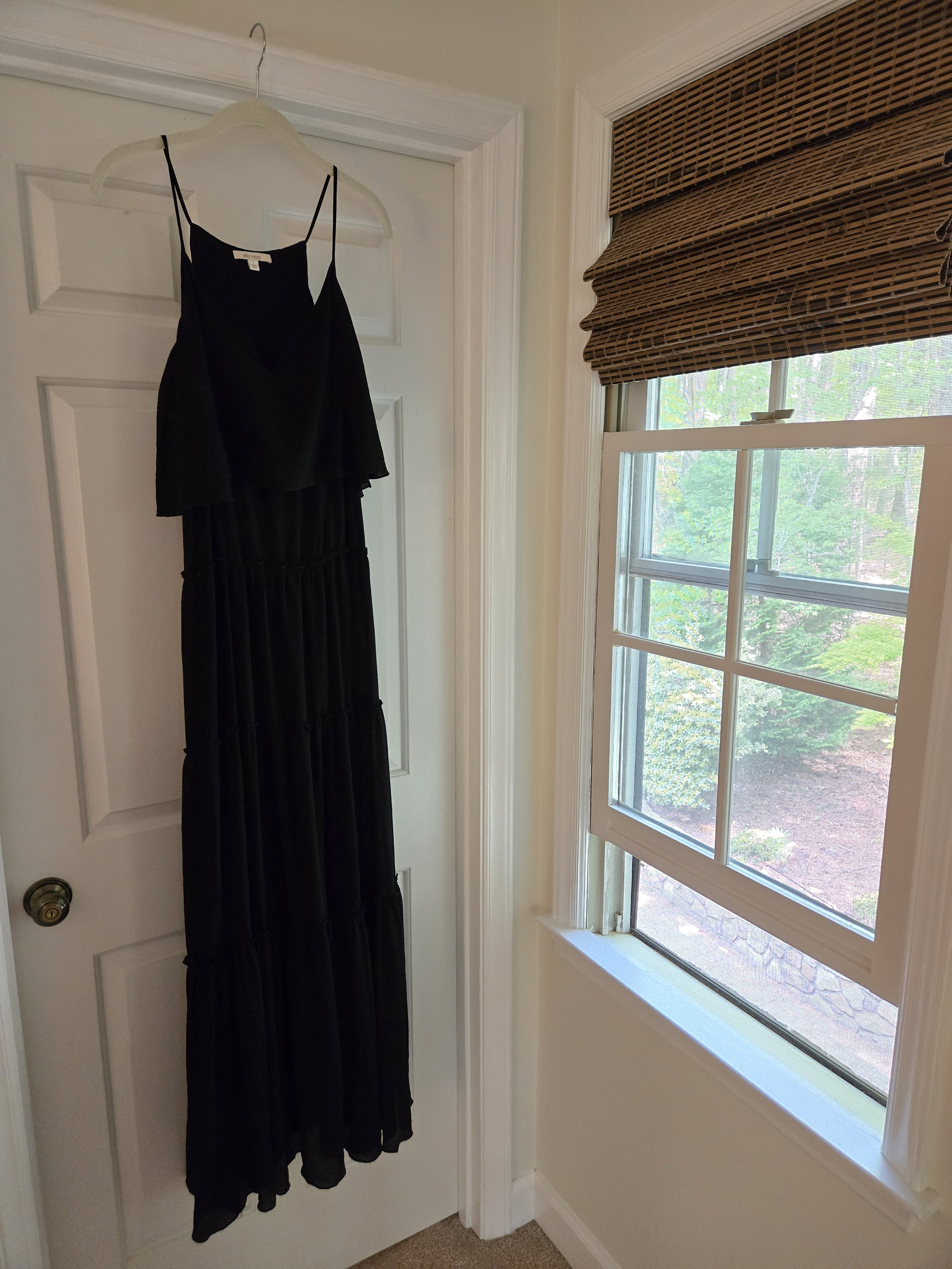 Ella Moss Black Tiered Maxi Dress
